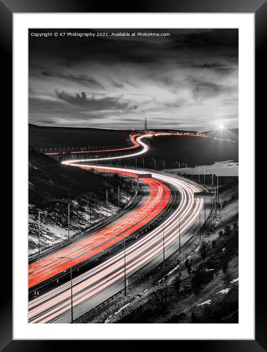 Glowing Serpentine Pathway Framed Mounted Print by K7 Photography