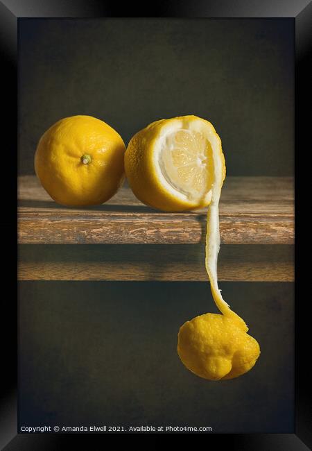 When Life Gives You Lemons Framed Print by Amanda Elwell