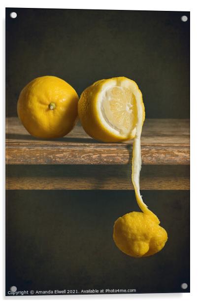 When Life Gives You Lemons Acrylic by Amanda Elwell