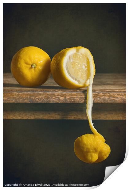 When Life Gives You Lemons Print by Amanda Elwell