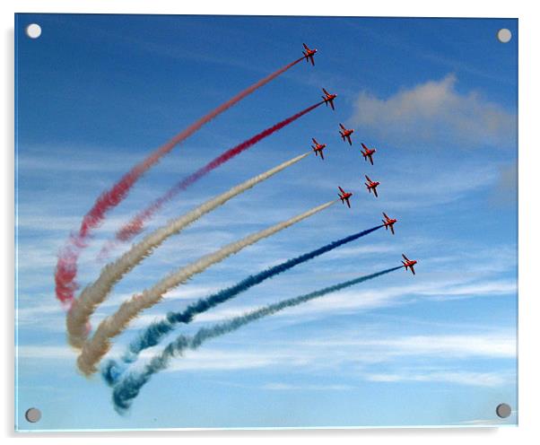 The Red Arrows Acrylic by Mike Streeter