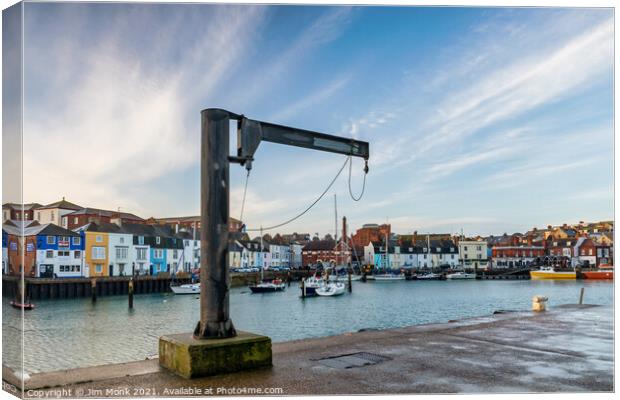 Weymouth Harbour, Dorset Canvas Print by Jim Monk