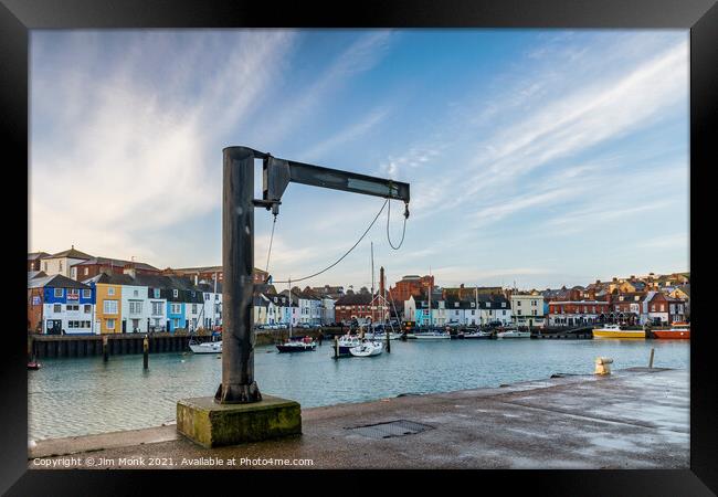 Weymouth Harbour, Dorset Framed Print by Jim Monk