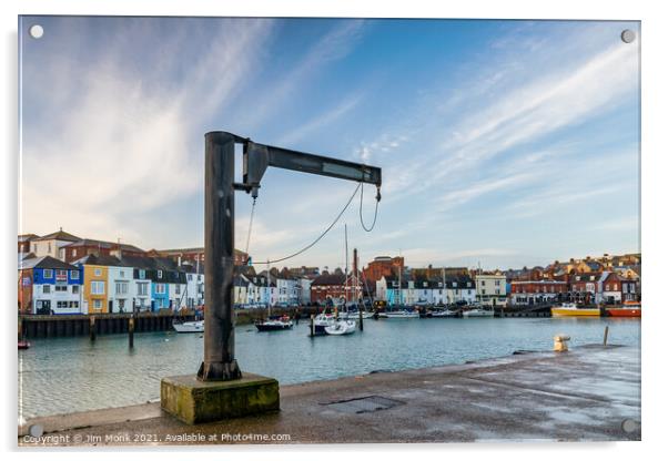 Weymouth Harbour, Dorset Acrylic by Jim Monk