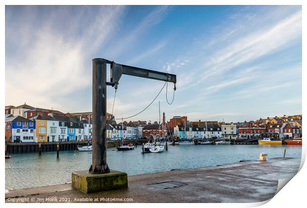 Weymouth Harbour, Dorset Print by Jim Monk