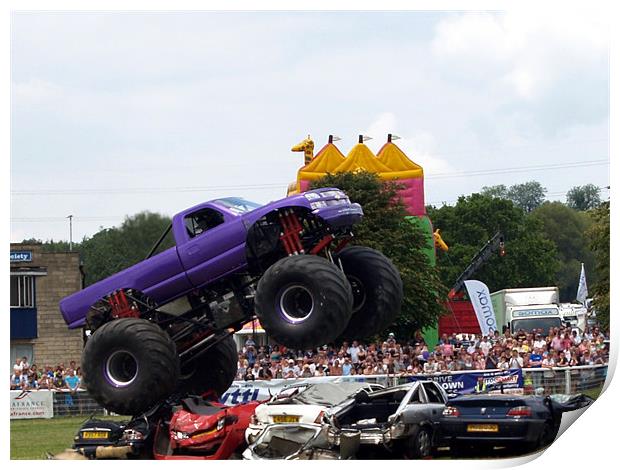 Monster Truck Print by Mike Streeter