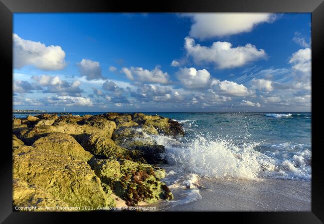Dover Beach in Barbados Framed Print by Piers Thompson
