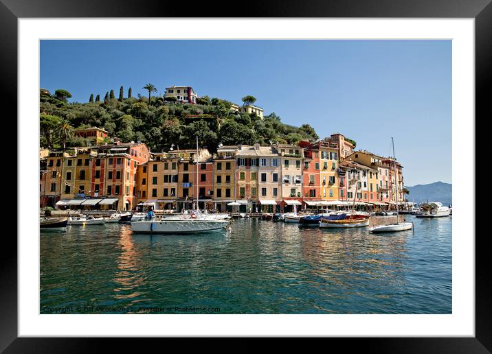 Portofino, Italy Framed Mounted Print by Gill Allcock
