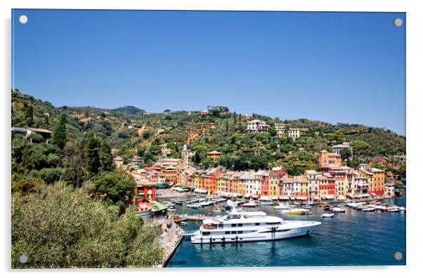 Portofino, Italy Acrylic by Gill Allcock