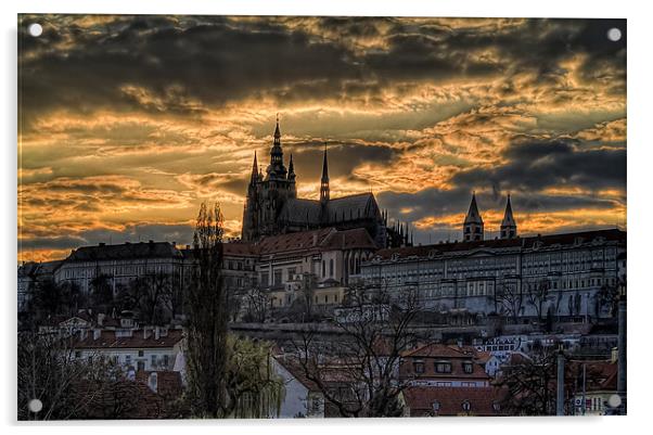 Prague castle Acrylic by Andy Wager