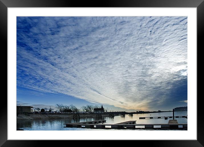 Cardiff Bay Big Sky Framed Mounted Print by Steve Purnell