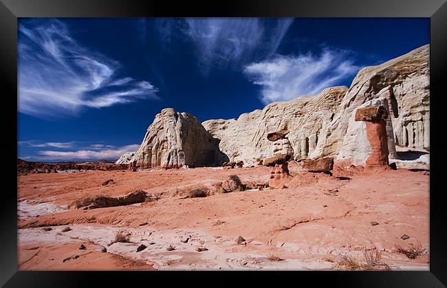 Alien Landscape  Framed Print by Mike Dawson