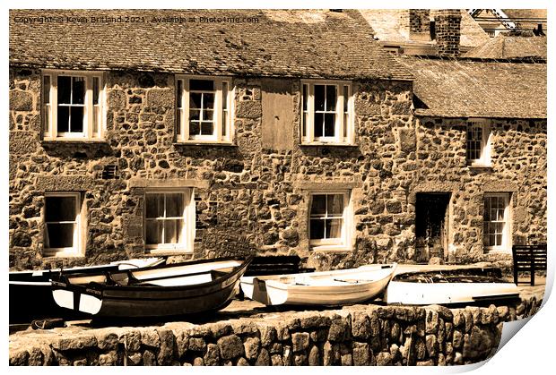mousehole cornwall Print by Kevin Britland