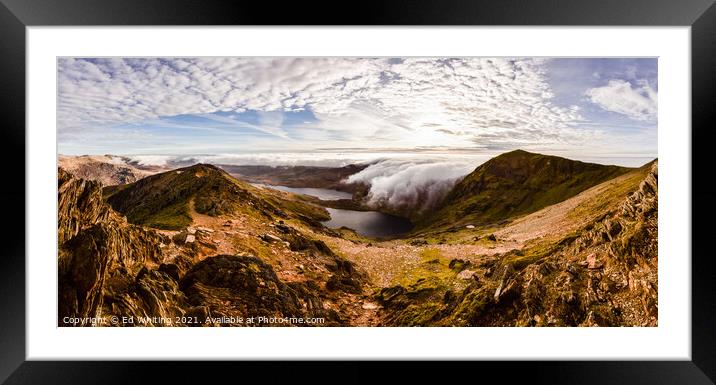 Snowdon National park Framed Mounted Print by Ed Whiting
