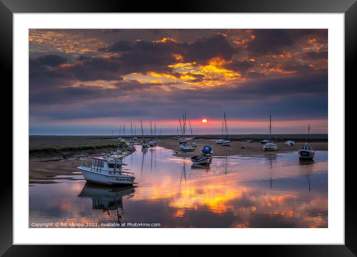 Sunrise at Wells-next-the-Sea. Framed Mounted Print by Bill Allsopp