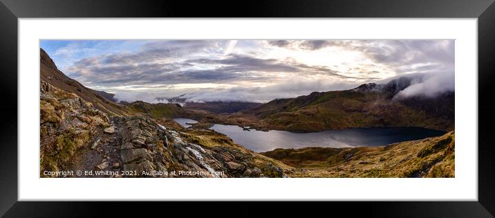 Snowdon National Park Framed Mounted Print by Ed Whiting