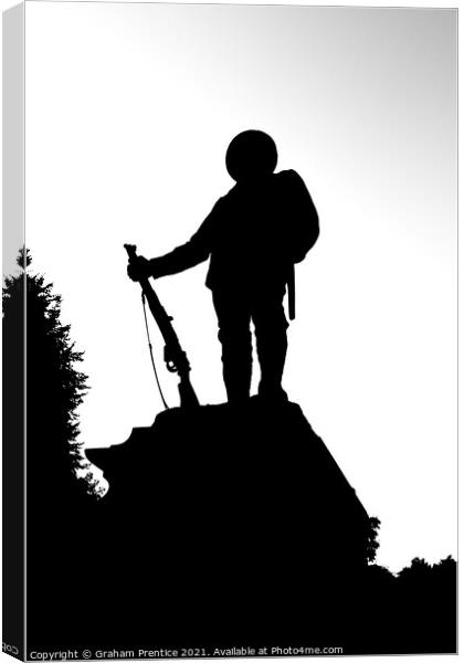 Statue of a Hero Canvas Print by Graham Prentice
