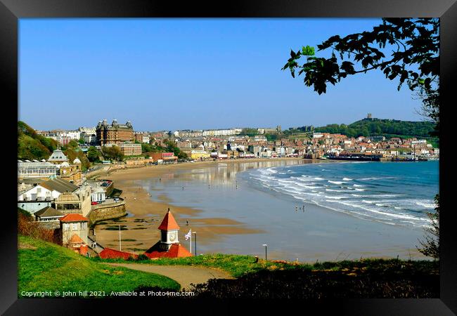 South Beach, Scarborough. Framed Print by john hill