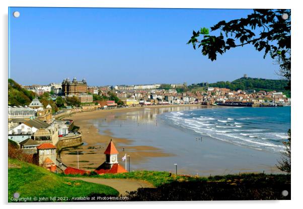 South Beach, Scarborough. Acrylic by john hill