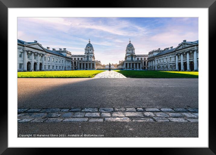 Old royal naval college Framed Mounted Print by Marianna Obino