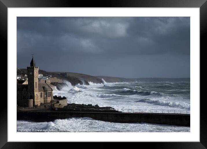 Storm Freya Framed Mounted Print by Daryl Peter Hutchinson