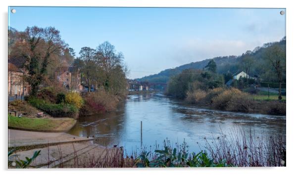 River Severn at Ironbridge Acrylic by simon alun hark