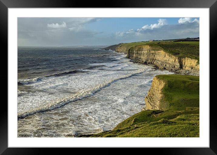Dunraven Bay Glamorgan Heritage Coast South Wales Framed Mounted Print by Nick Jenkins