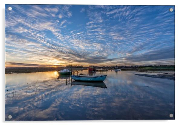 Sunrise at Thornham  Acrylic by Gary Pearson