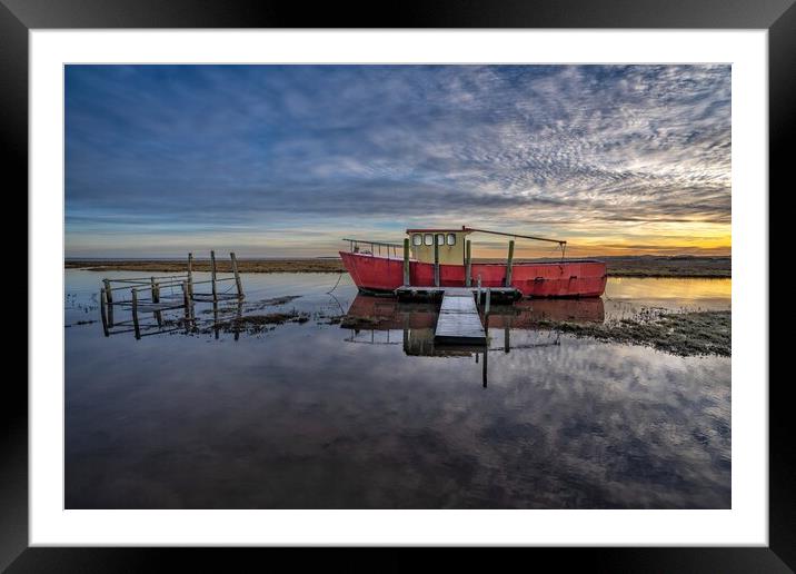 Sunrise over the Nautilus at Thornham Framed Mounted Print by Gary Pearson