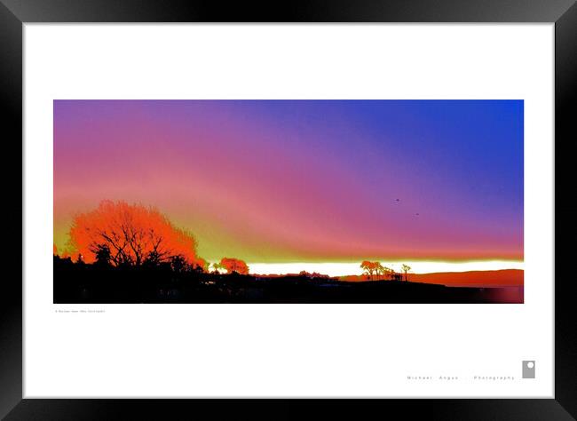 A Nuclear Dawn (Rhu [Scotland]) Framed Print by Michael Angus