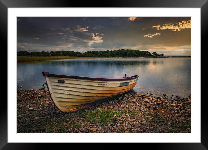 Moored up for the night Framed Mounted Print by Alan Campbell