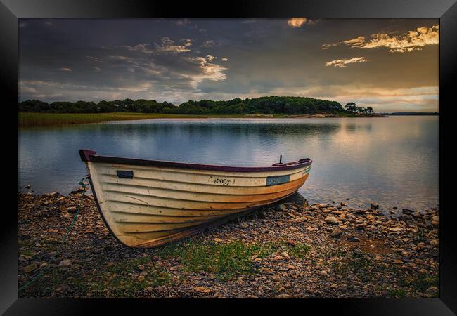 Moored up for the night Framed Print by Alan Campbell