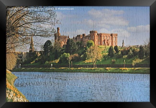 Inverness Castle, Digital Art Framed Print by Taina Sohlman