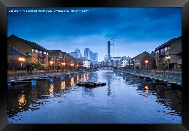 Serene Serenity Over the Industrial Jungle Framed Print by Stephen Hollin