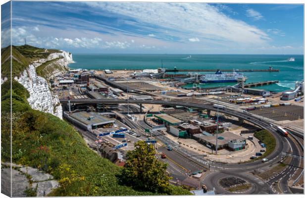 Majestic Dover Port Canvas Print by Wendy Williams CPAGB