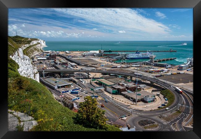 Majestic Dover Port Framed Print by Wendy Williams CPAGB