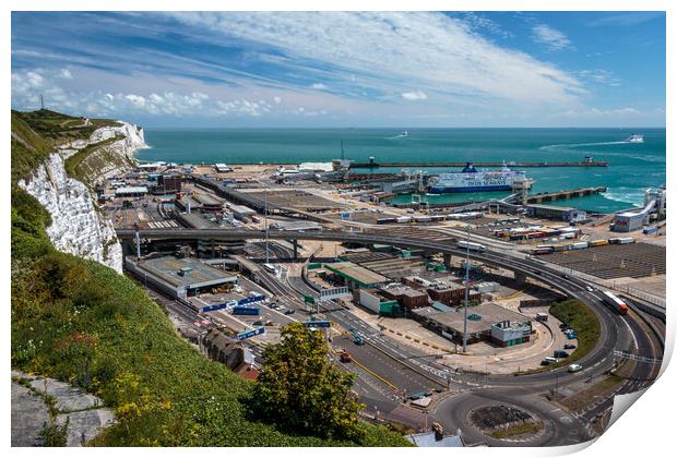 Majestic Dover Port Print by Wendy Williams CPAGB