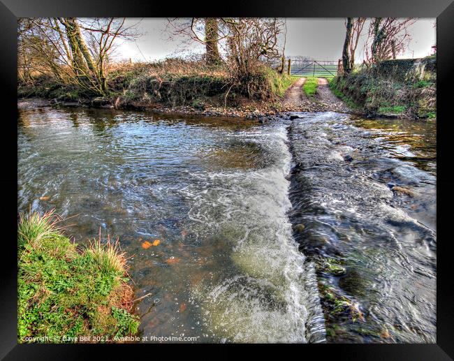River Crossing Ford Framed Print by Dave Bell