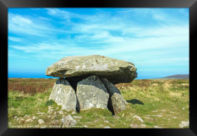Quoit in Cornwall Framed Print by Dave Bell