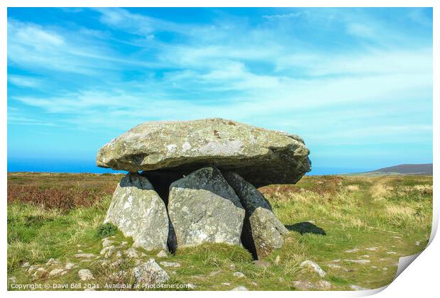 Quoit in Cornwall Print by Dave Bell