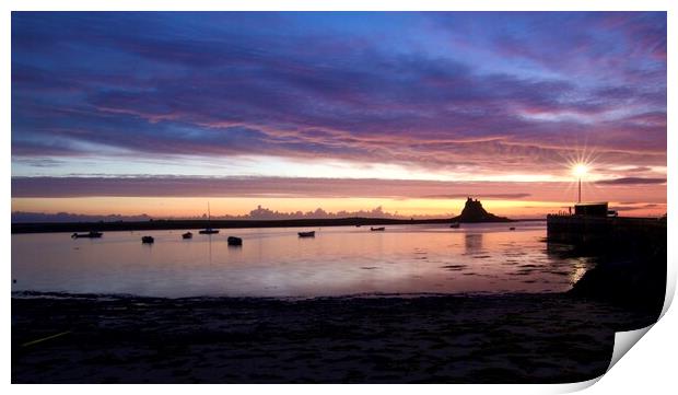 Holy Island  Northumberland Coast  Print by David Thompson