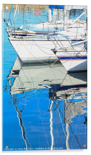 Reflections in still water Acrylic by Dave Bell
