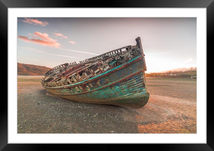 Dulas Bay boat Anglesey. Framed Mounted Print by Jonathon barnett