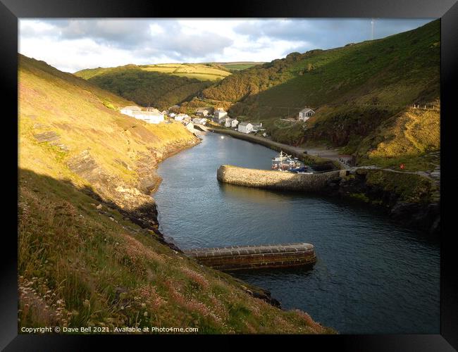Boscastle Famous Cornish Harbour Framed Print by Dave Bell