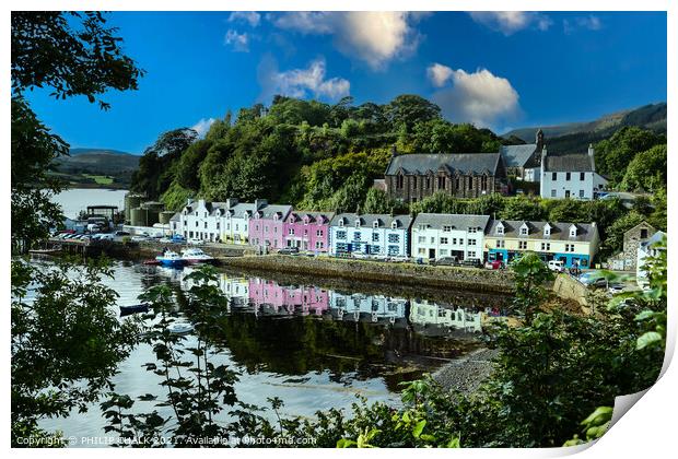 Portree town on the Isle of Skye 187 Print by PHILIP CHALK