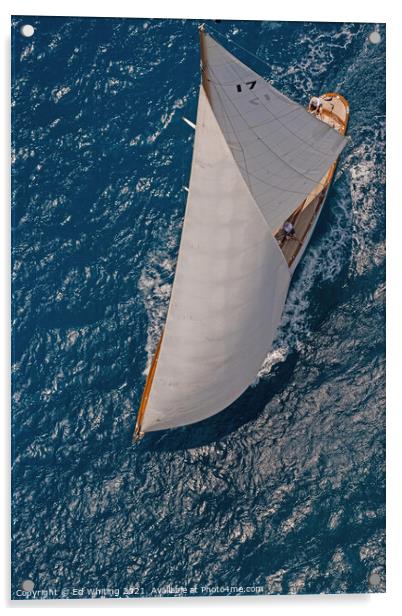 Classic Sail, The Blue Peter. Acrylic by Ed Whiting