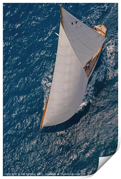 Classic Sail, The Blue Peter. Print by Ed Whiting