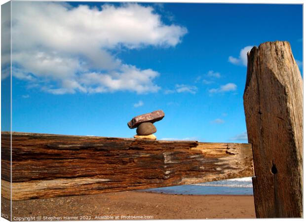 3 Stones Canvas Print by Stephen Hamer