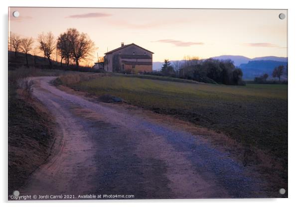 Sunset in Malla Valley - CR2101-4411-ART-R Acrylic by Jordi Carrio