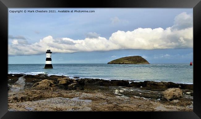 Penmon point Framed Print by Mark Chesters